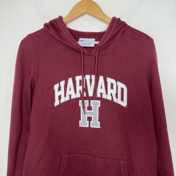 Champion Harvard University Hoodie Sweatshirt Women's L Crimson Pullover College - Picture 2 of 8